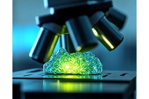 Microscope looking at cellular structure, signifying scientific integrity
