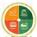 A vibrant infographic representing balanced nutrition with various food groups and scientific icons, suggesting a comprehensive dietary plan.