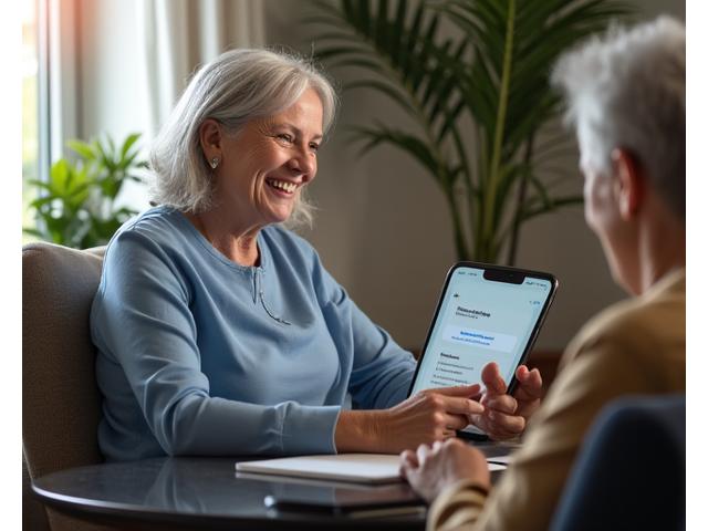 Certified sleep coach discussing a personalized sleep plan with an adult