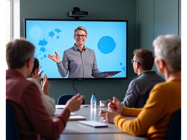 Group of adults participating in an online sleep wellness workshop